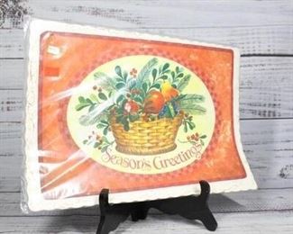 Vintage Fall Autumn Seasonal Themed Paper Placemats