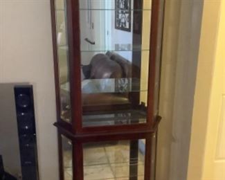 Curio cabinet. If you were interested in the curio cabinet. Please let us know. We will take you in the house. 