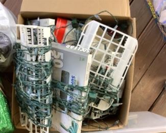 Box of Christmas lights