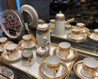 Porcelain "Legle" Tea Set from Limoges France