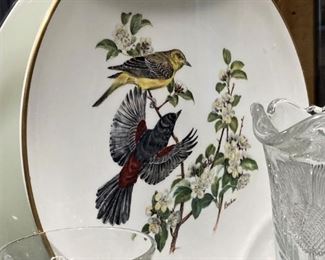 Porcelain bird plate by Boehm