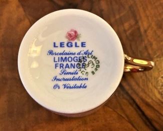 Porcelain "Legle" Tea Set from Limoges France
