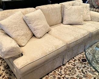 3- cushion white sofa