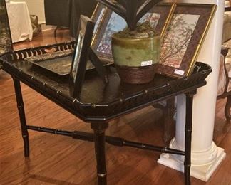Bamboo style tray table