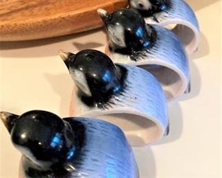 Darling bluebird napkin rings
