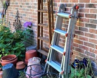 Planters and ladders