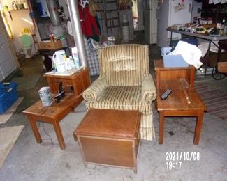 CHAIR END TABLES FOOT STOOL