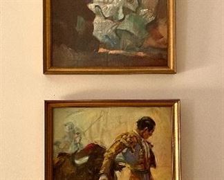 Vintage Framed Prints of Flamenco Dancers