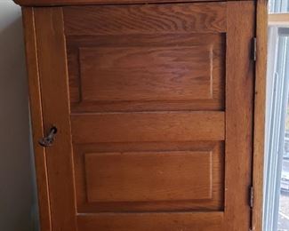 Antique cabinet with key