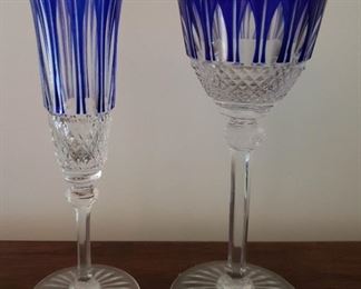 Cobalt St. Louis Wine and Champagne Glasses
