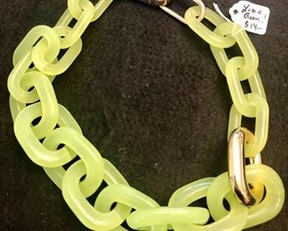 Lime Green Vintage Bracelet