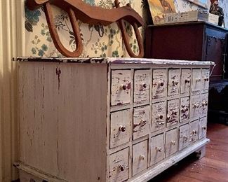 Wonderful Shabby Chic 21-drawer storage