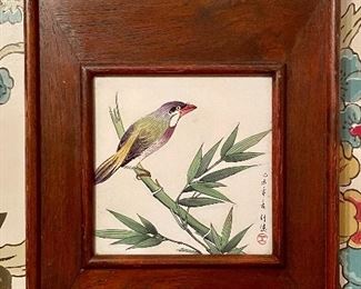 Framed Bird Tile