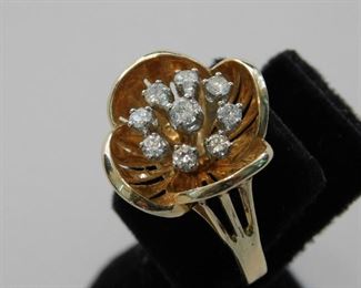14K and Diamond ring
