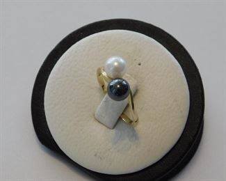 14K and Pearl ring