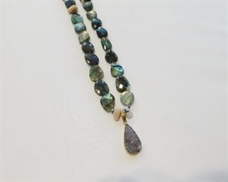 Hard stone necklace