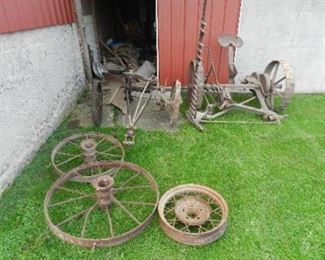 STEEL WHEELS MOWER PLOW