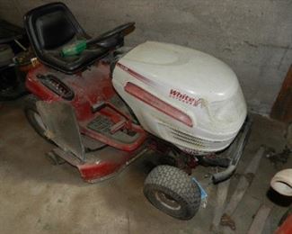 WHITE LAWN TRACTOR