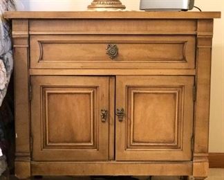 Thomasville Fruitwood End Tables (2) ~ $80.00 each    26" H x 26" W x 17" D  