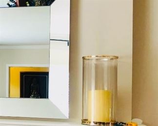 Ralph Lauren Candle Holder - Modern Large Hurricane