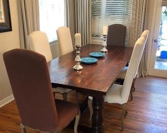Dinning Room Table with 6 Chairs - 42 x 94