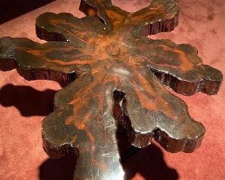 Cedar Stump Coffee Table, High Lacquer Finish