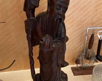 Chinese Carving, Mahogany