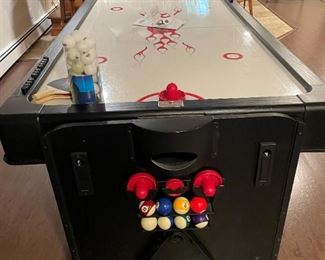 Fat Cat 3 in 1 7 Foot Pockey Multi Game Table. Ping Pong, Pool and Air Hockey. By GLD
