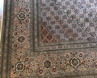 12'3" X 8'3" Iranian Rug Made of Silk and Wool. 17 knots per inch. It is Gorgeous and in Great condition!!