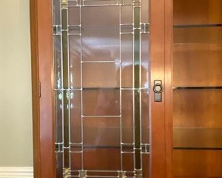 Leaded Doors on the Stickley China Cabinet.