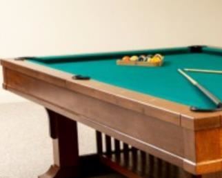 The Pool Table, and it had a dark Green Vinyl Cover