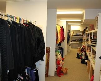 GIANT ROOM FILLED WITH CLOTHES AND BRIC-A-BRAC