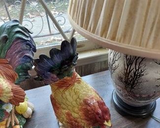 Chickens and roosters