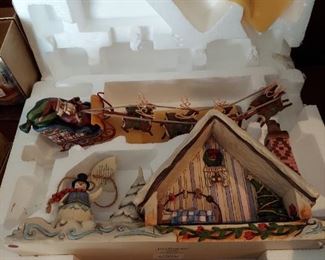 Jim Shore Santa and sle8gh