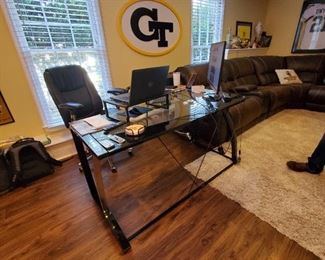 Glass Top Desk