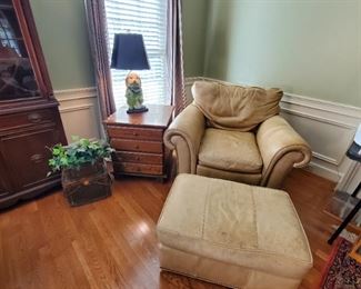 Leather Rolled Arm Whittemore-Sherrill Roosevelt Chair