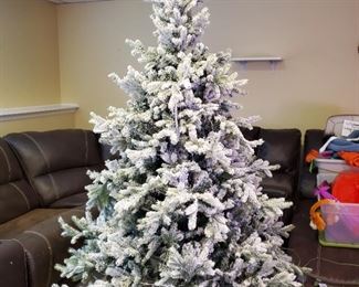 Flocked Christmas Tree