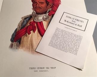 Complete Set of 6 McKenney & Hall Indian Prints, 1971