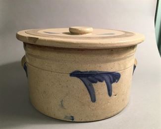 Lidded Stoneware Crock