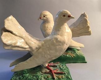 Vintage Portuguese Majolica Birds, Bordallo Pinheiro?