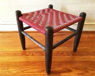 Vintage Faux Painted Stool 