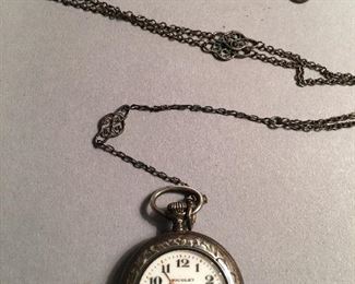 Sterling Silver Nivoley Ladies Pocket/Pendant  Watch 