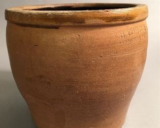 Vintage H. Cowden Harrisburg PA Stoneware Crock