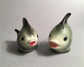 Vintage West Germany Goebel Fish Salt and Pepper Shakers
