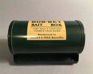Vintage Bob-Bet Bait Box
