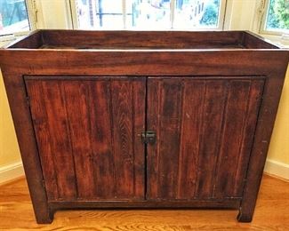 Antique Dry Sink Cabinet 