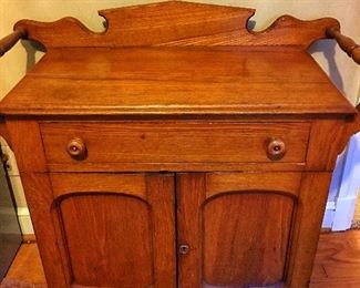 Antique Oak Washstand 