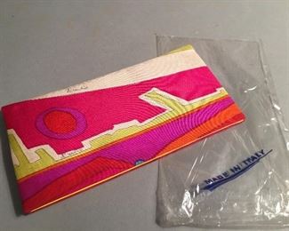 Vintage Mid Century Modern Emilio Pucci Abstract Check Book Holder 