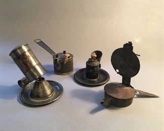 Vintage Tin Oil Lamps