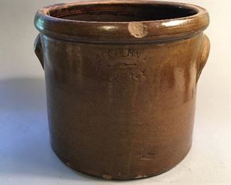 J. Fisher Lyons NY Stoneware Crock